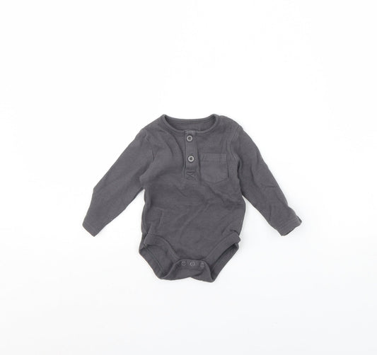 TU Baby Grey Babygrow One-Piece Size 3-6 Months