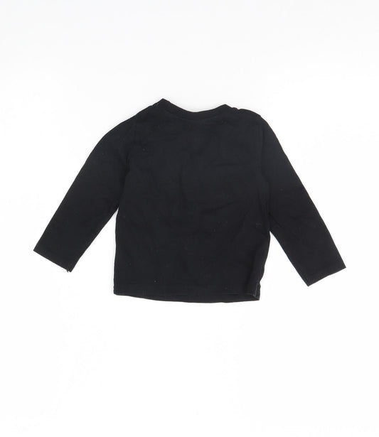 Rebel Baby Black Basic T-Shirt Size 12 Months - my dad is the best