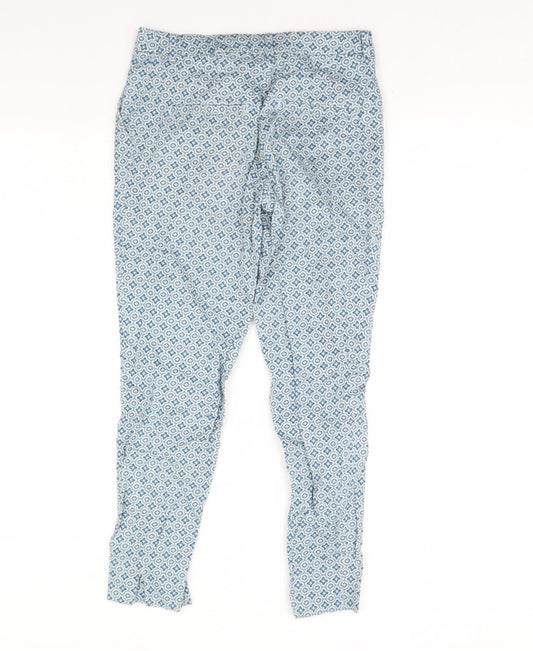 Womens UK Size 6 H&M Regular Fit Blue Trousers