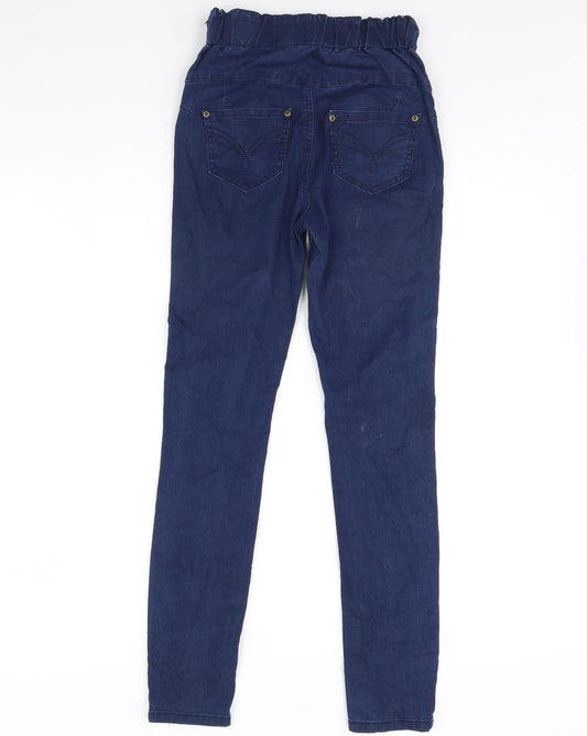 Avon Womens Blue Denim Skinny Jeans Size 6 L29 in