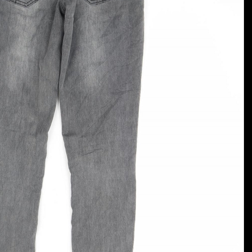 Womens UK Size M House Regular Fit Skinny Grey Jeans