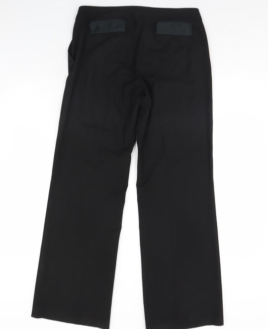 Warehouse Womens Black Dress Pants Trousers Size 12 L30.5 in
