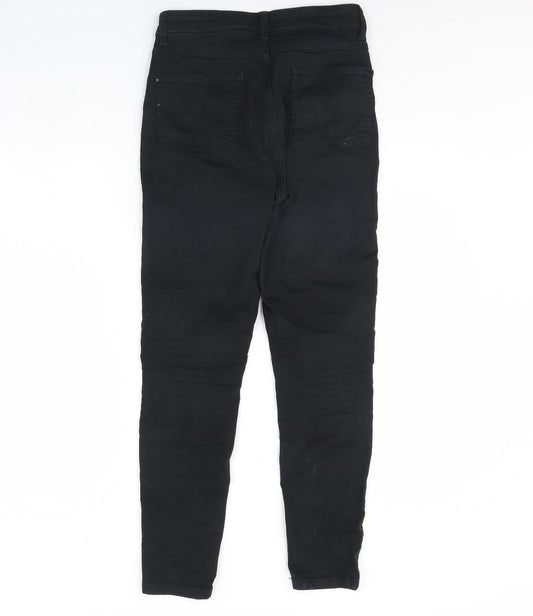 m&s Womens Black Denim Skinny Jeans Size 10 L29 in