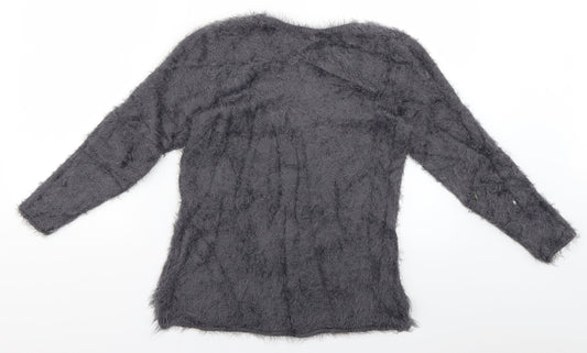 Womens UK Size 12 H&M Grey Pullover Jumper