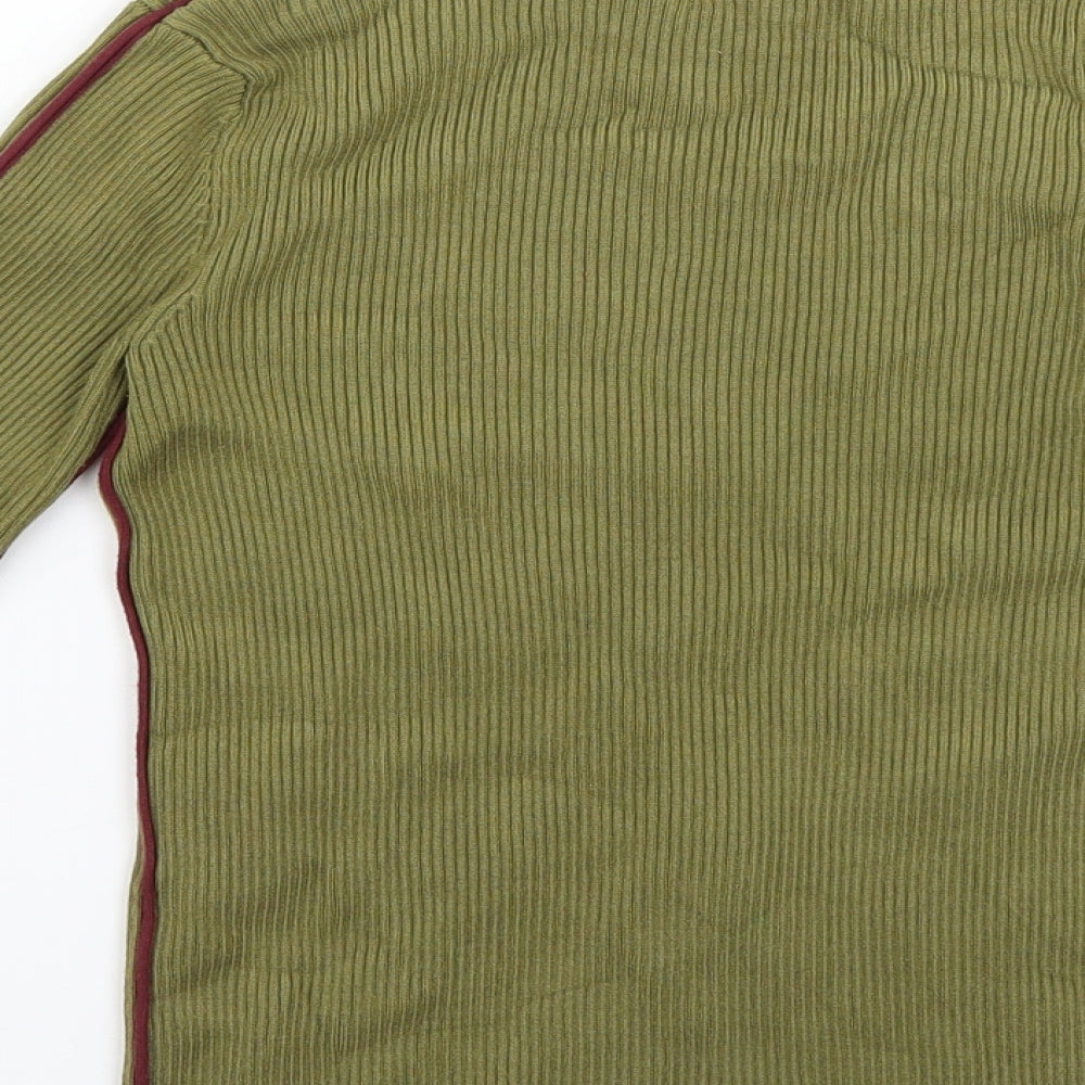 Womens UK Size 6 Zara Green Pullover Jumper