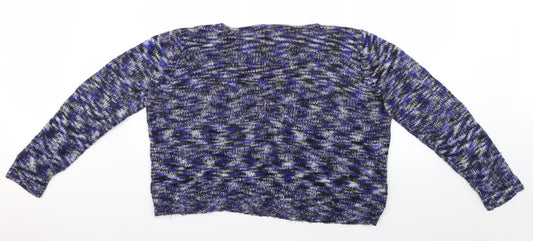 Womens UK Size XL Papaya Blue Pullover Jumper