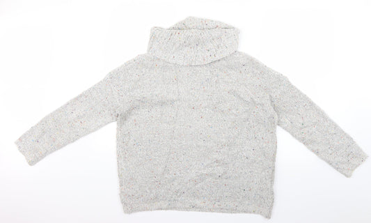 Womens UK Size 14 M&Co Grey Pullover Jumper