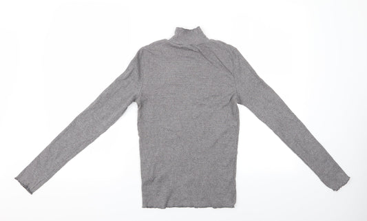 Womens UK Size 10 Topshop Grey Pullover Jumper