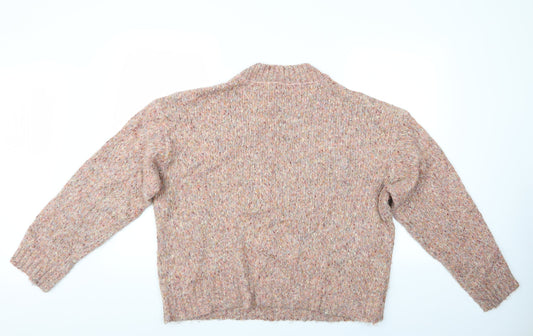 Womens UK Size L New Look Pink Pullover Jumper
