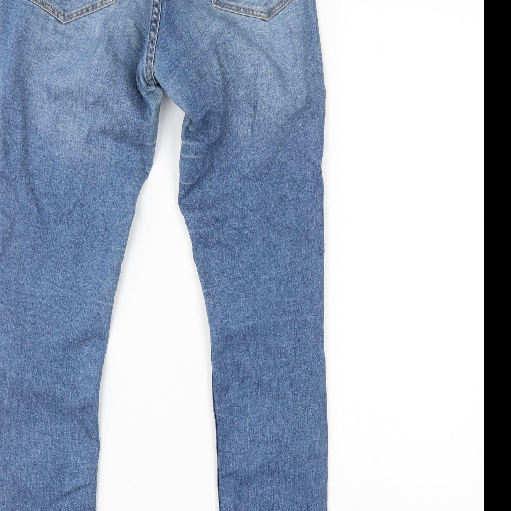 Womens UK Size 8 H&M Regular Fit Straight Blue Jeans