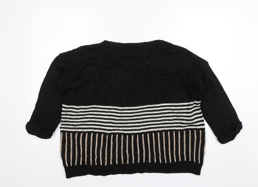 Womens UK Size M Wallis Black Pullover Jumper