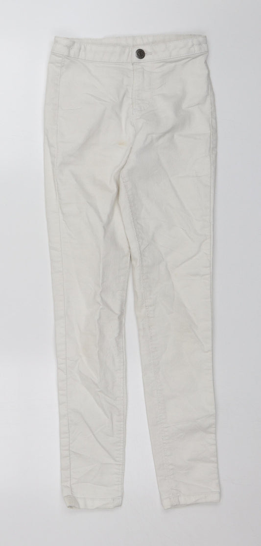 Candy Couture Girls White Skinny Jeans Size 11 Years