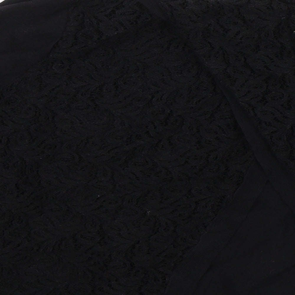 Womens UK Size 10 NEXT Black Basic Blouse
