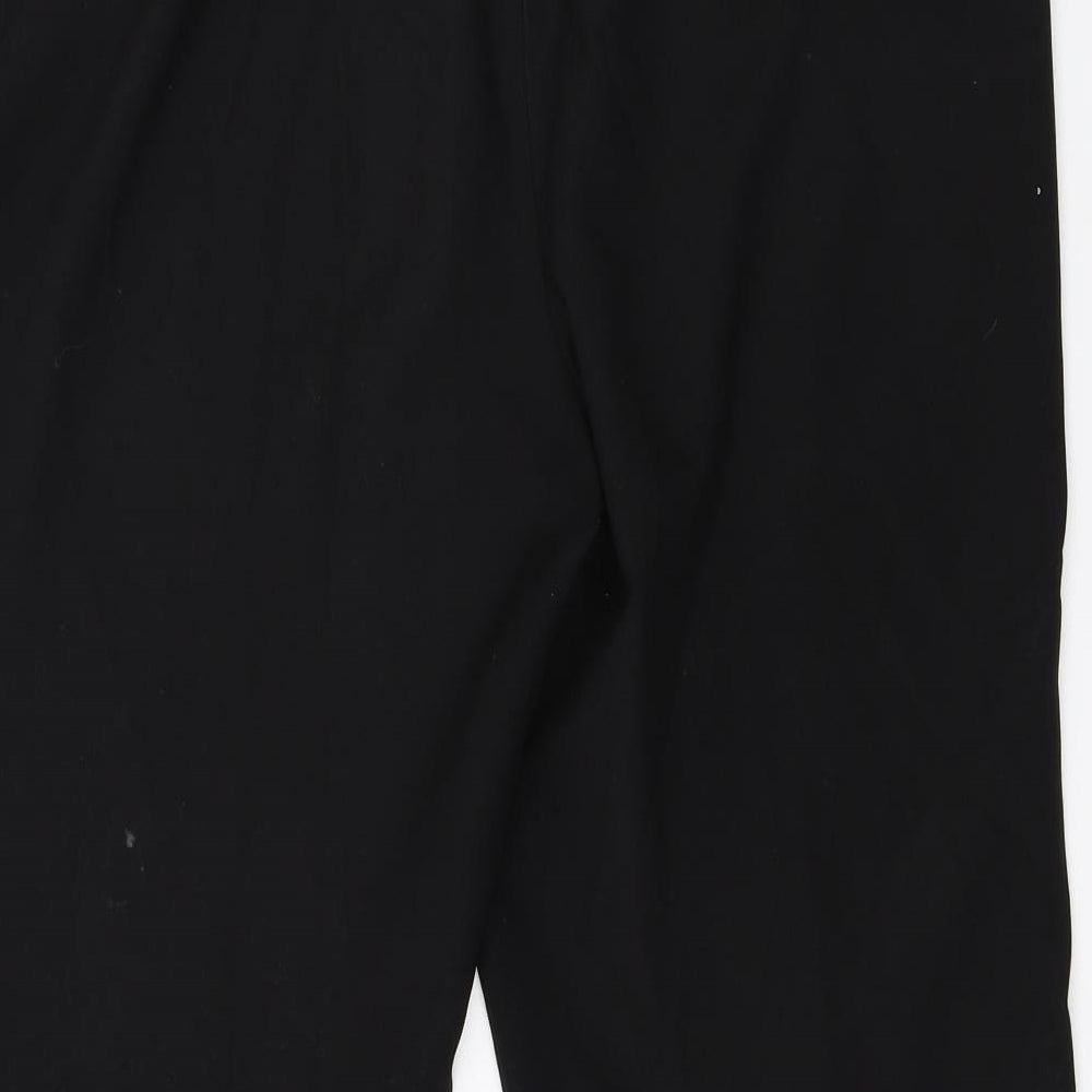 Womens UK Size 16 M&Co Regular Fit Dress Pants Black Trousers