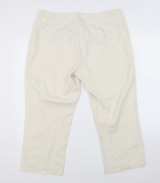 Womens UK Size 38 in Preworn Regular Fit Beige Trousers