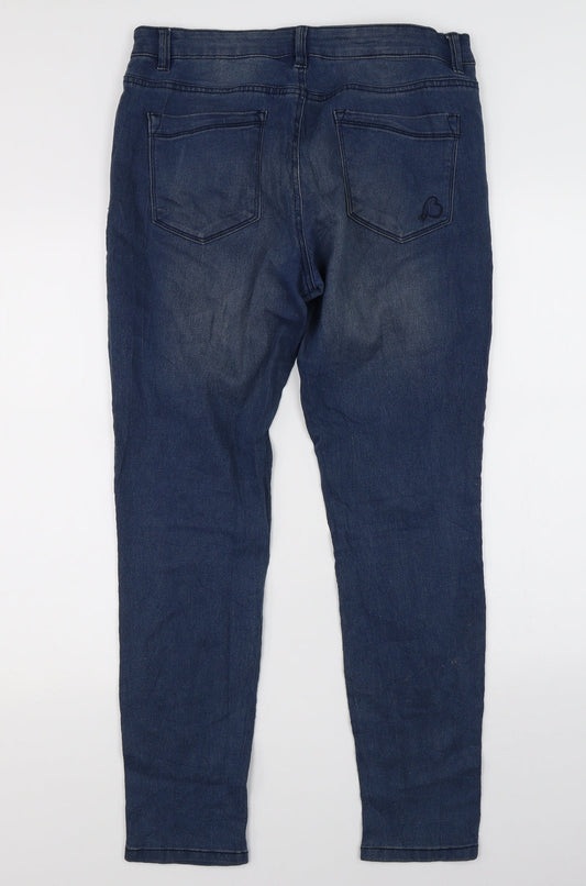 Womens UK Size 12 Beloved Regular Fit Skinny Blue Jeans