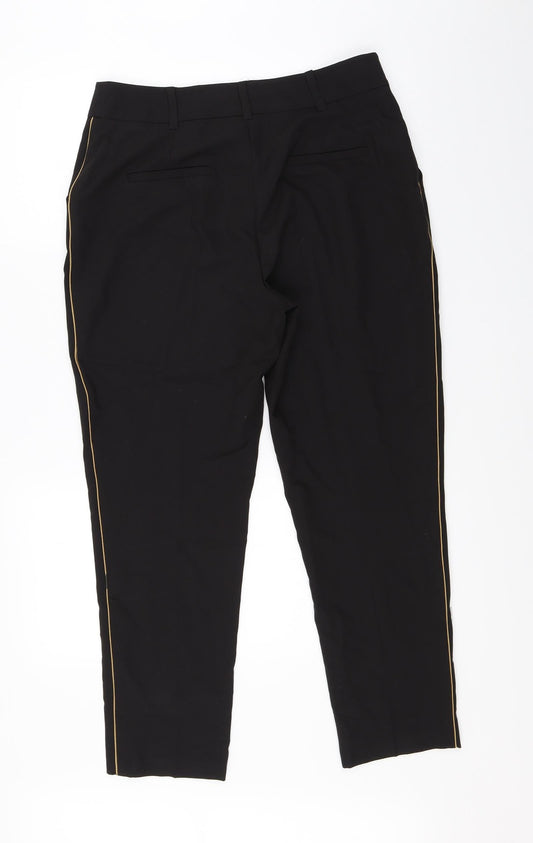 Womens UK Size 12 Dorothy Perkins Regular Fit Dress Pants Black Trousers