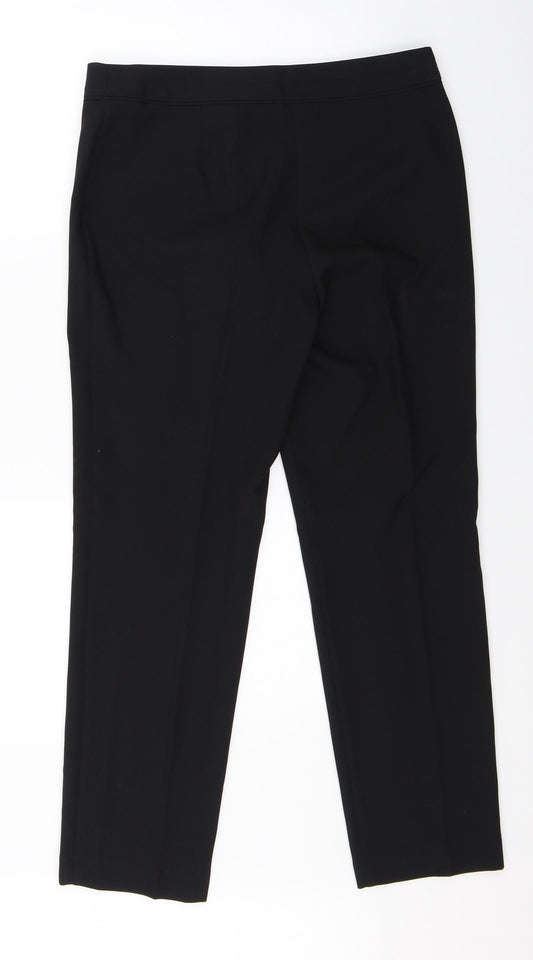 F&F Womens Black Dress Pants Trousers Size 10 L26 in