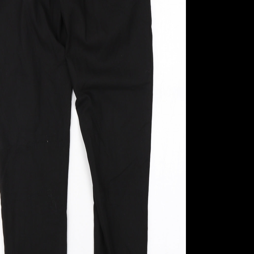 Womens UK Size 8 NEXT Regular Fit Dress Pants Black Trousers