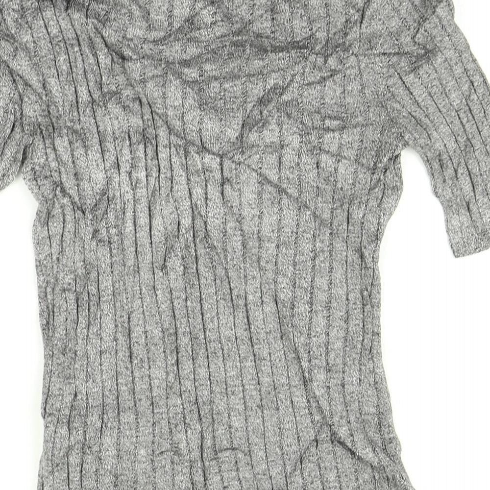 Womens UK Size 8 Marks and Spencer Grey Basic T-Shirt