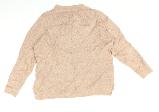 b. young Womens Pink Pullover Jumper Size M