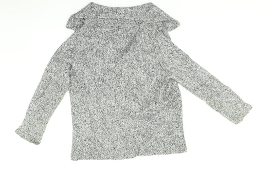 Berkertex Womens Grey Cardigan Jumper Size 12