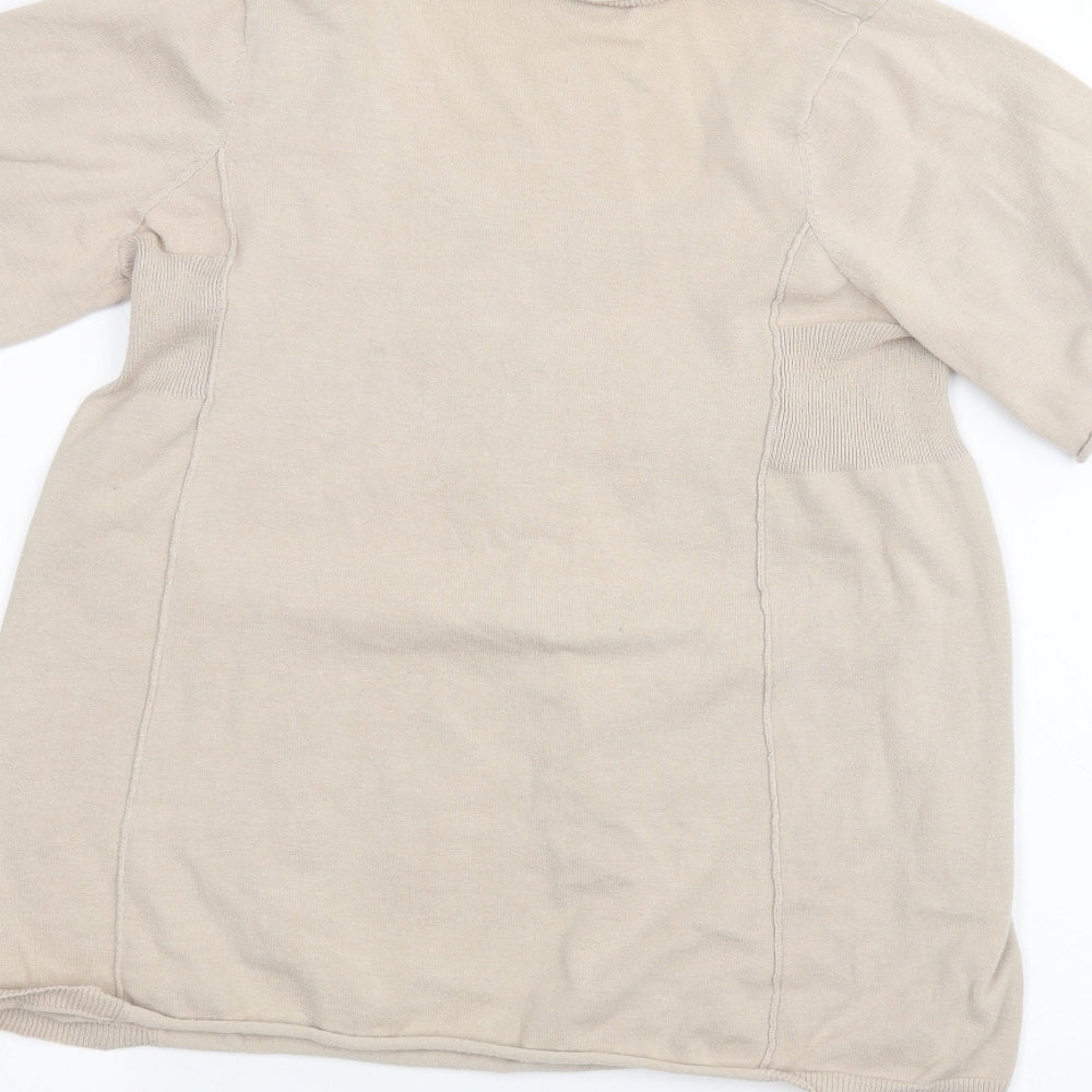 Womens UK Size M Kookai Brown Basic T-Shirt