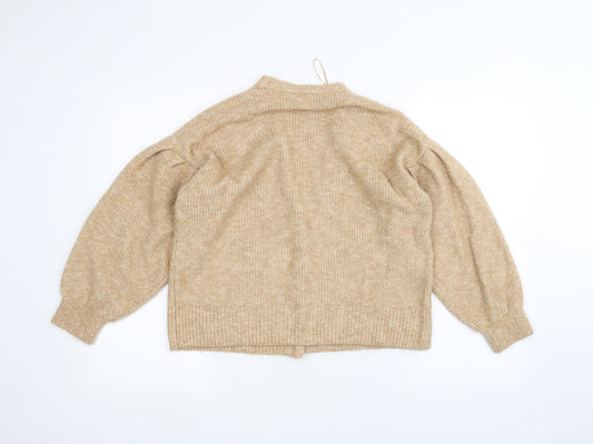 George Womens Gold Jacket Coatigan Size M