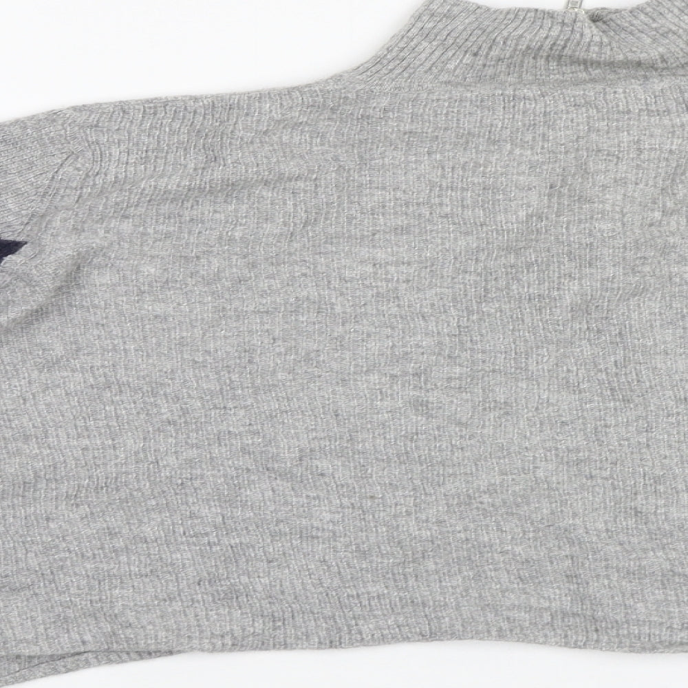 Womens UK Size M Preworn Grey Pullover Jumper