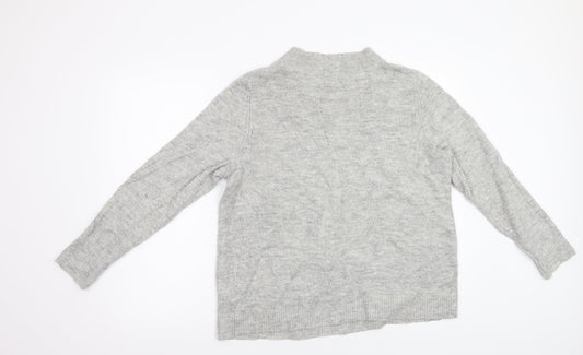 Dorothy Perkins Womens Grey Pullover Jumper Size 18 - Beaded