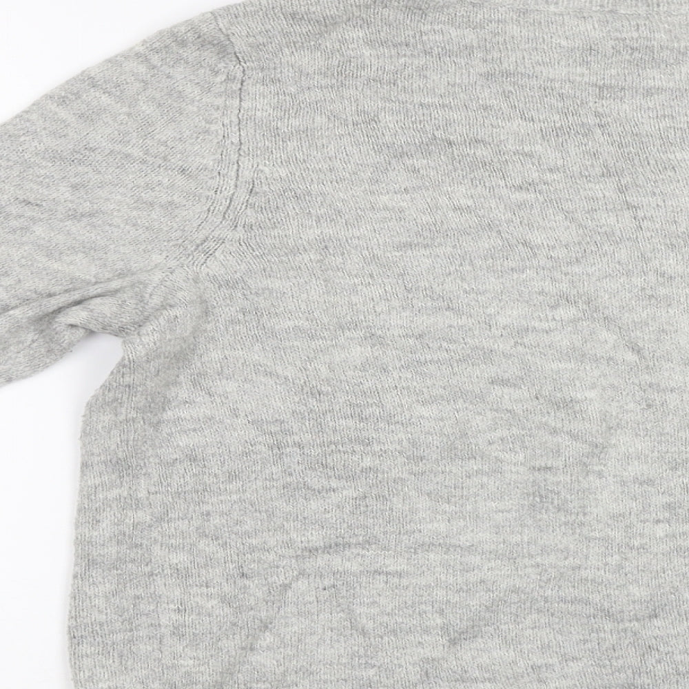 Dorothy Perkins Womens Grey Pullover Jumper Size 18 - Beaded