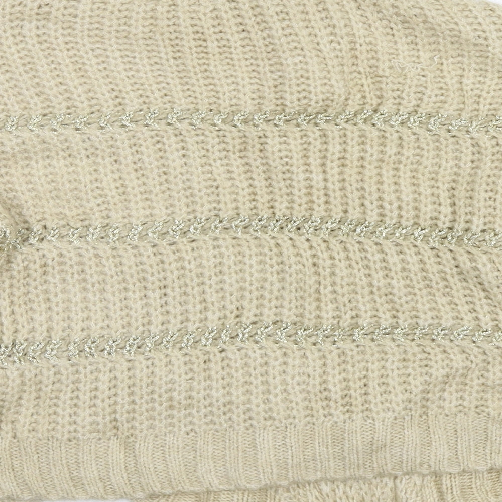 Womens UK Size M NEXT Beige Pullover Jumper