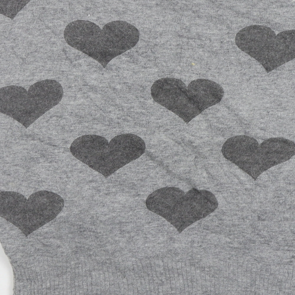 Womens UK Size 8 New Look Grey Pullover Jumper