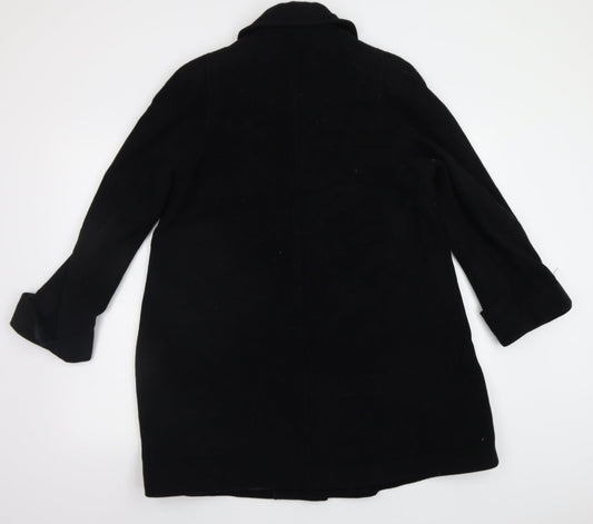 Klass Womens Black Pea Coat Coat Size 8