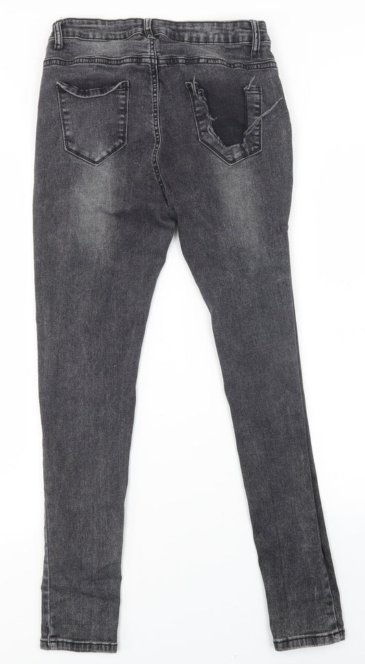 SheIn Womens Black Skinny Jeans Size L L27 in