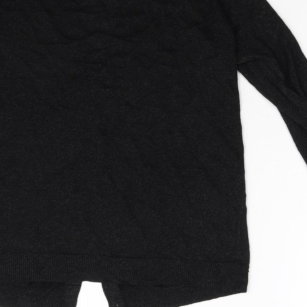 Womens UK Size 14 Topshop Black Cardigan Jumper