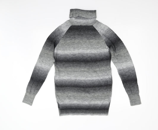 Evie Girls Grey Knit Pullover Jumper Size 12 Years