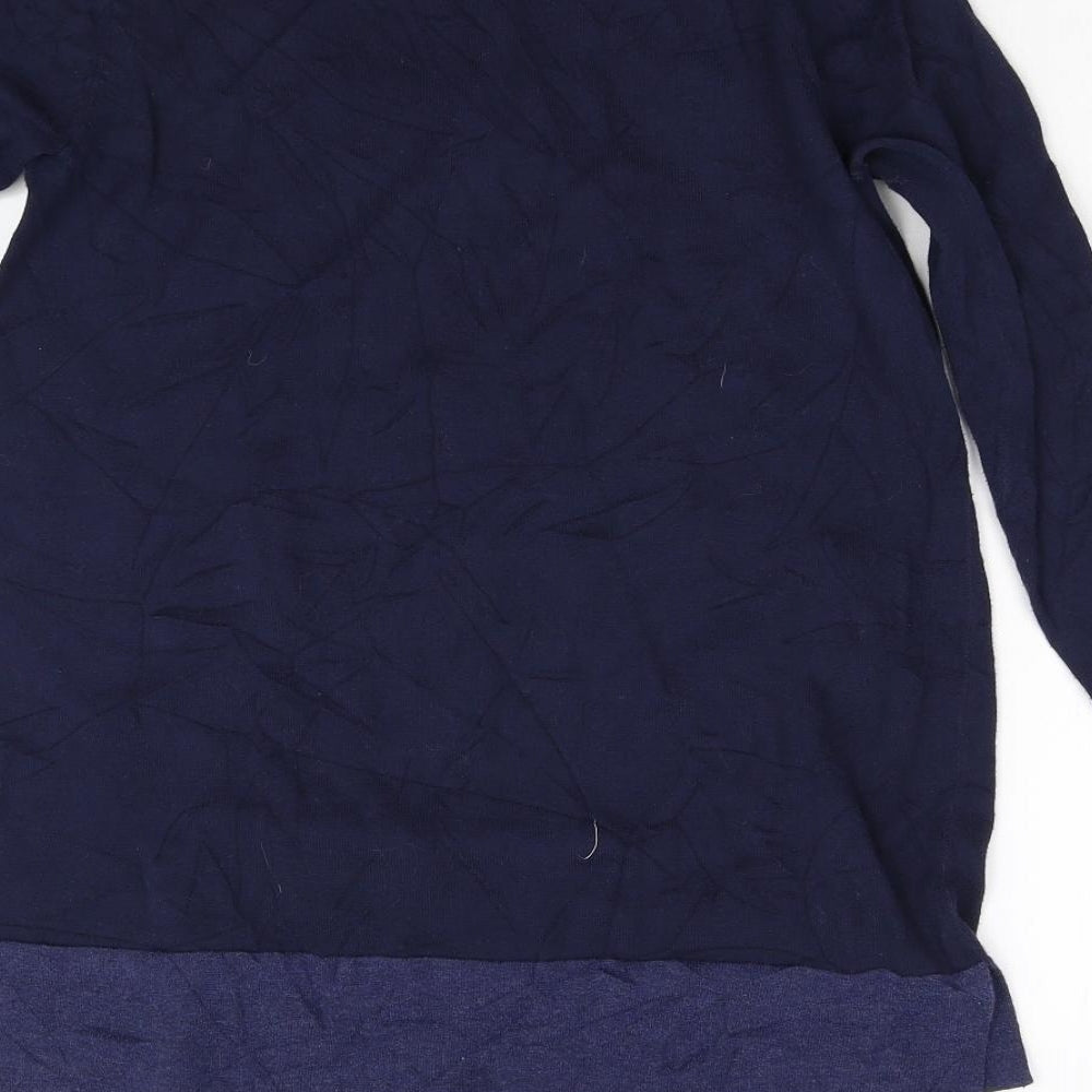 Womens UK Size S Lands End Blue Pullover Jumper