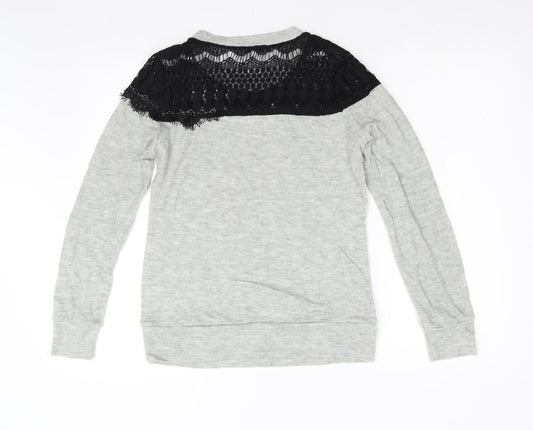 Glamous Womens Grey Pullover Jumper Size 12