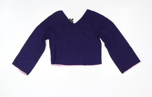 Womens UK Size 12 Topshop Blue Pullover Jumper