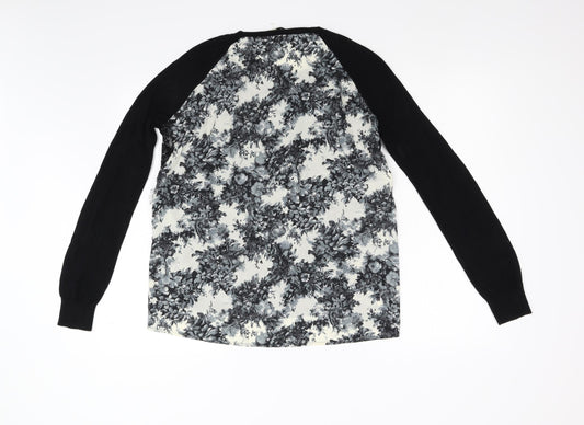 Womens UK Size S Oasis Black Pullover Jumper