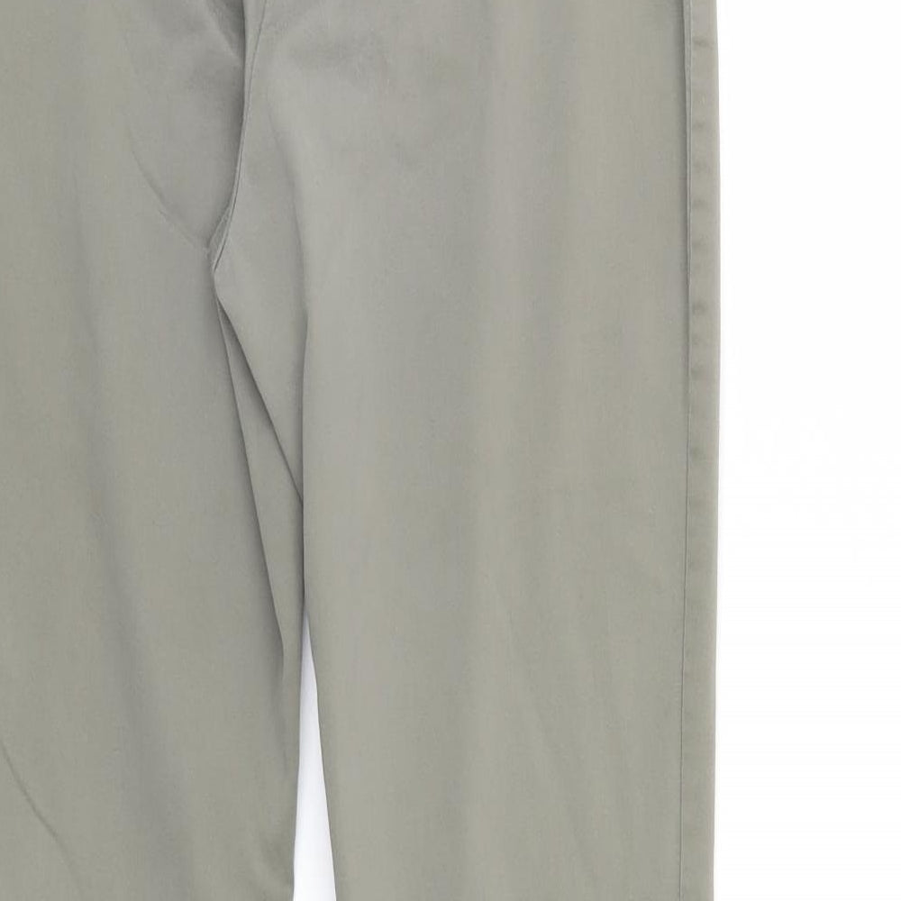 Womens UK Size 8 H&M Regular Fit Green Trousers