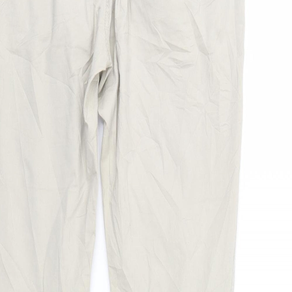 LOGG Womens Beige Straight Jeans Size 10 L30 in