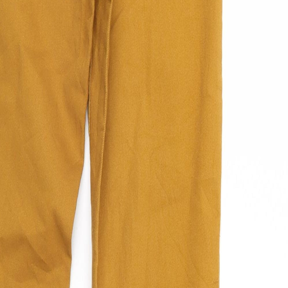 Womens UK Size 6 H&M Regular Fit Gold Trousers