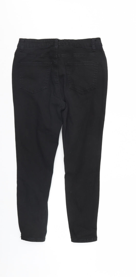 New Look Womens Black Denim Skinny Jeans Size 12 L24 in