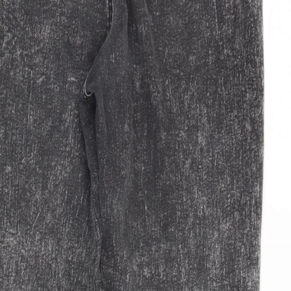 Denim & Co. Womens Grey Denim Straight Jeans Size 10 L30 in - faded look