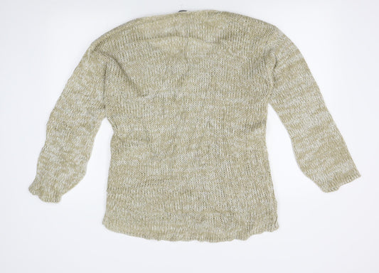 Womens UK Size 16 Atmosphere Beige Pullover Jumper