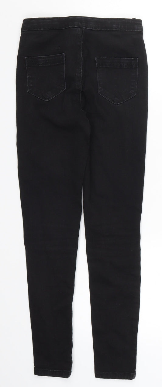 Candy Couture Girls Black Denim Skinny Jeans Size 12 Years