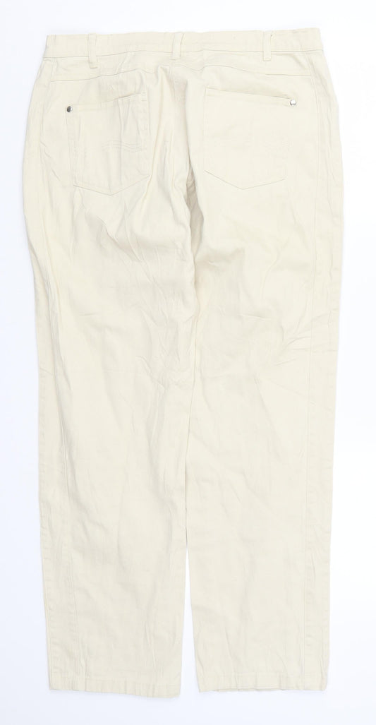 Womens UK Size 32 in BPC Regular Fit Chino Beige Trousers