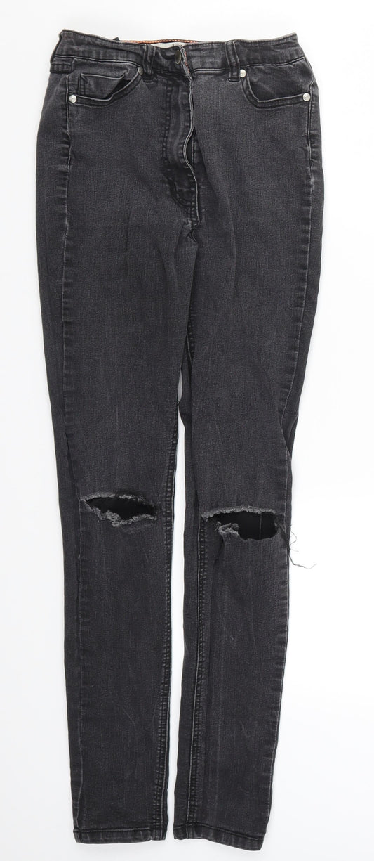 Womens UK Size 8 South Regular Fit Skinny Grey Jeans